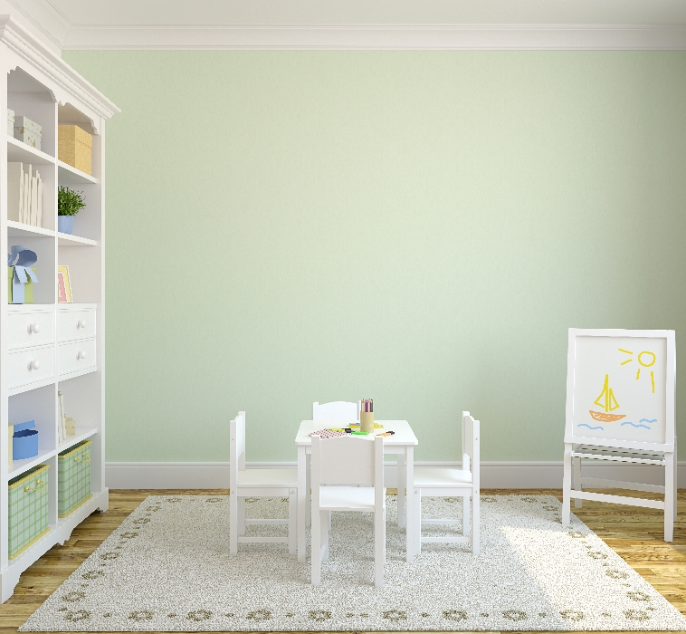 Colorful playroom interior. 3d render.